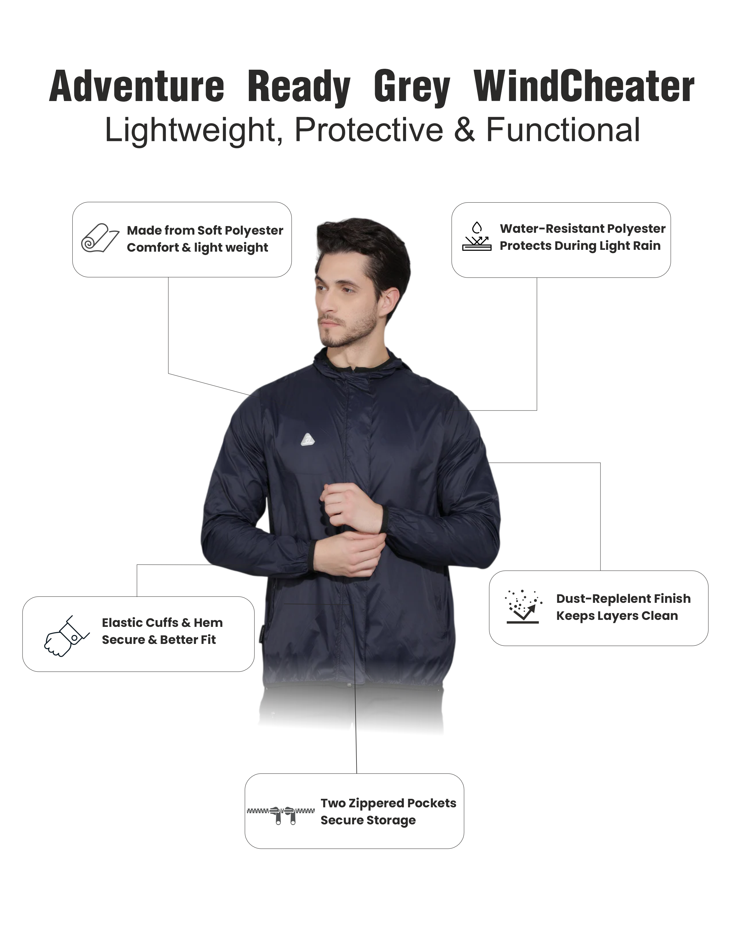 Windcheater UNO Teal Blue