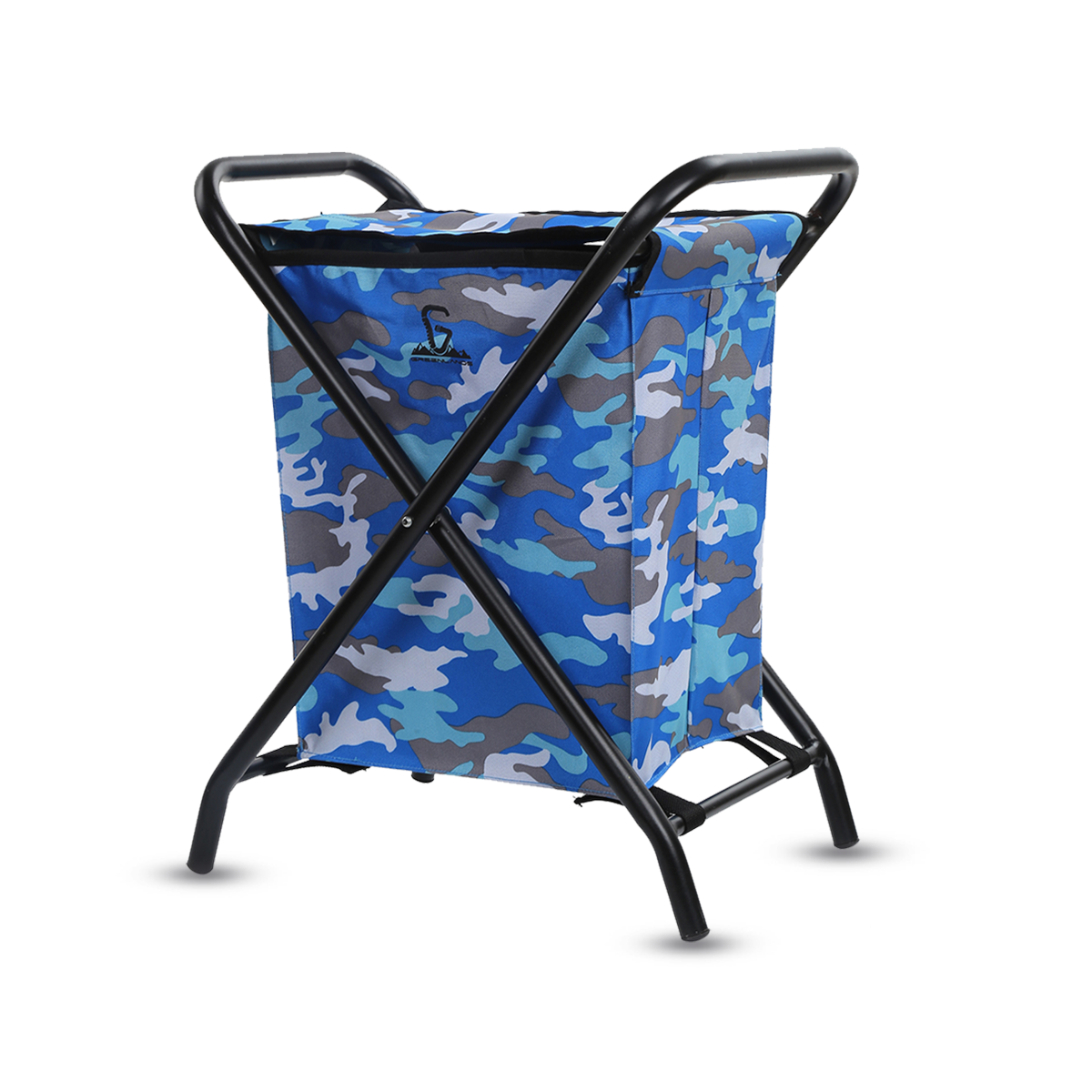 Camping Storage Bin 20 Mild Steel Blue Camo