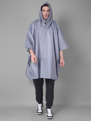 GreenLands Lightweight Waterproof Medium Rain poncho GLOBO Grey Color