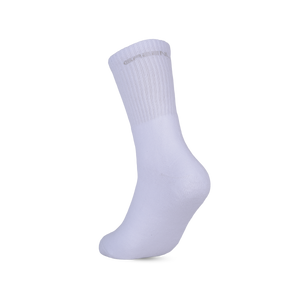 GreenLands QUADRA Crew Socks (Pack of 3) for Stylish Everyday Comfort White Color Backside View