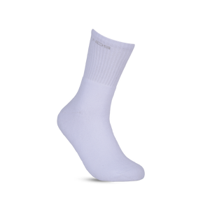 GreenLands QUADRA Crew Socks (Pack of 3) for Stylish Everyday Comfort White Color Side View