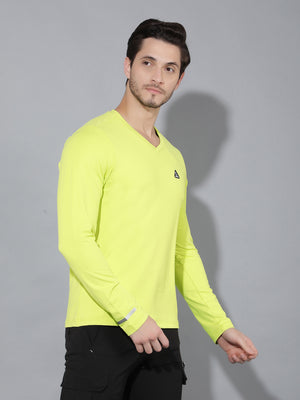 GreenLands T-Shirt FS TRISH V F Green Color Side View