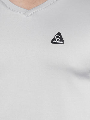 GreenLands T-Shirt FS TRISH V L Grey Color Closer View