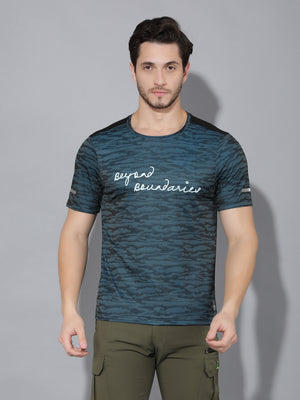 GreenLands T-Shirt HS JACQUARD R Blue/ Black Color