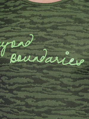 GreenLands T-Shirt HS JACQUARD R Green/ Black Color Beyond Boundaries