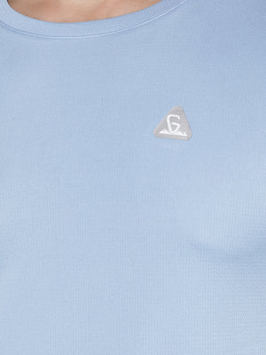 GreenLands T-Shirt HS KNIT R Sky Blue Color Front View