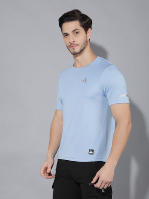 GreenLands T-Shirt HS KNIT R Sky Blue Color Side View