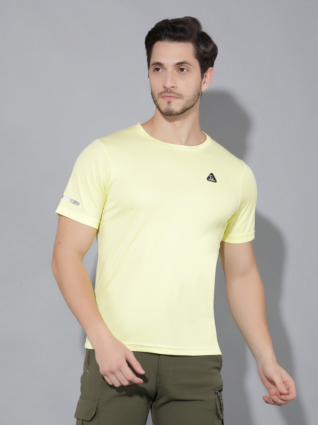 GreenLands T-Shirt HS STRIA R Pastel Yellow Color