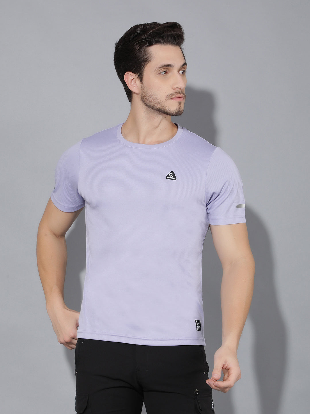 GreenLands T-Shirt HS STRIA R Purple Color