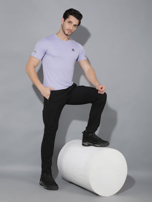 GreenLands T-Shirt HS STRIA R Purple Color Closer View