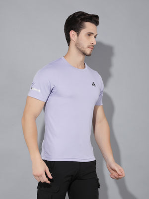 GreenLands T-Shirt HS STRIA R Purple Color Side View