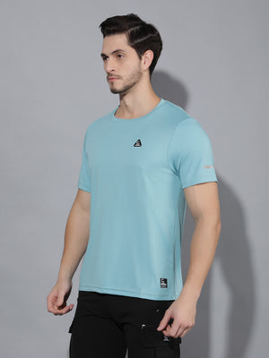 GreenLands T-Shirt HS STRIA R Sea Blue Color Side View