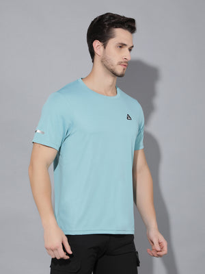 GreenLands T-Shirt HS STRIA R Sea Blue Color Side View