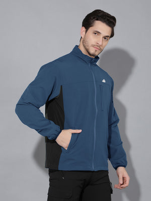 GreenLands Windbreaker DUO Teal Blue Color Side View