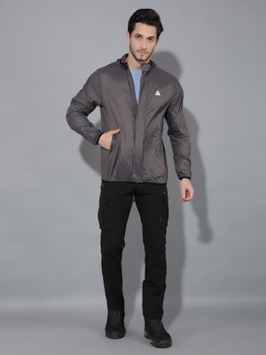GreenLands Windcheater UNO Light Grey Color Front View