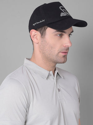 Greenlands Adjustable Quadra Cotton fabric Cap Black Color for Outdoor Adventure Side View