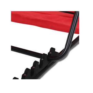 Greenlands Adjustable Recliner Bed for Camping, Outing, Trekking Red
