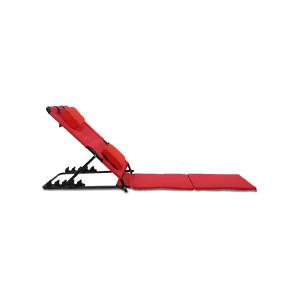 Greenlands Adjustable Recliner Bed for Camping, Outing, Trekking Red Color
