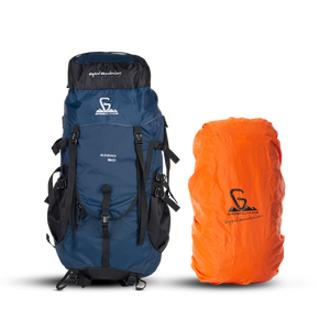 Greenlands Axido Adventure Rucksack Navy Color 50 Litres With Rain Cover