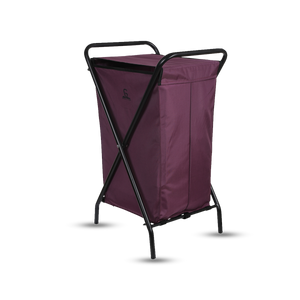 Greenlands Camping Storage Bin 30 Mild Steel Wine for outdoor Adventures Front and Side View