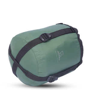 Greenlands Cozy Comfort Outdoor Sleeping Bags for Adventure Green Color side View