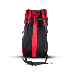 Greenlands Cria Adventure Travel Rucksack Bag Red Color 50 Litres Front and Backside View