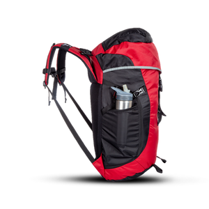 Greenlands Cria Adventure Travel Rucksack Bag Red Color 50 Litres Side View