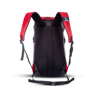 Greenlands Cria Adventure Travel Rucksack Bag Red Color 55 Litres Backside View