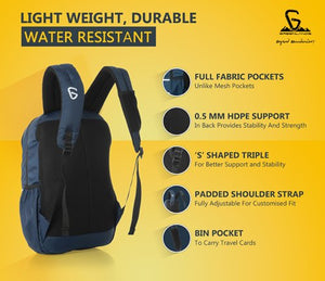 Greenlands Inferno Campus Backpack Navy Color Features