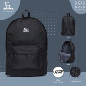 Greenlands Kangaroo Campus Backpack Black Color Features