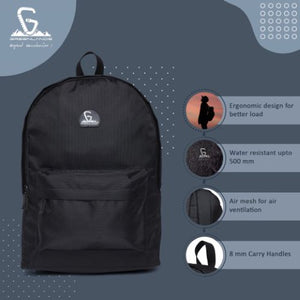 Greenlands Kangaroo Campus Backpack Black Color Features