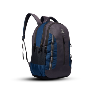 Greenlands Martian Laptop Work Backpack Blue Color Front and Side View