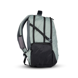 Greenlands Quad Laptop Work Backpack Light Grey Color Side View