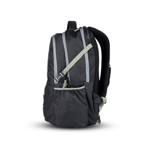 Greenlands Quad Work Laptop Backpack Dark Grey Color Side View