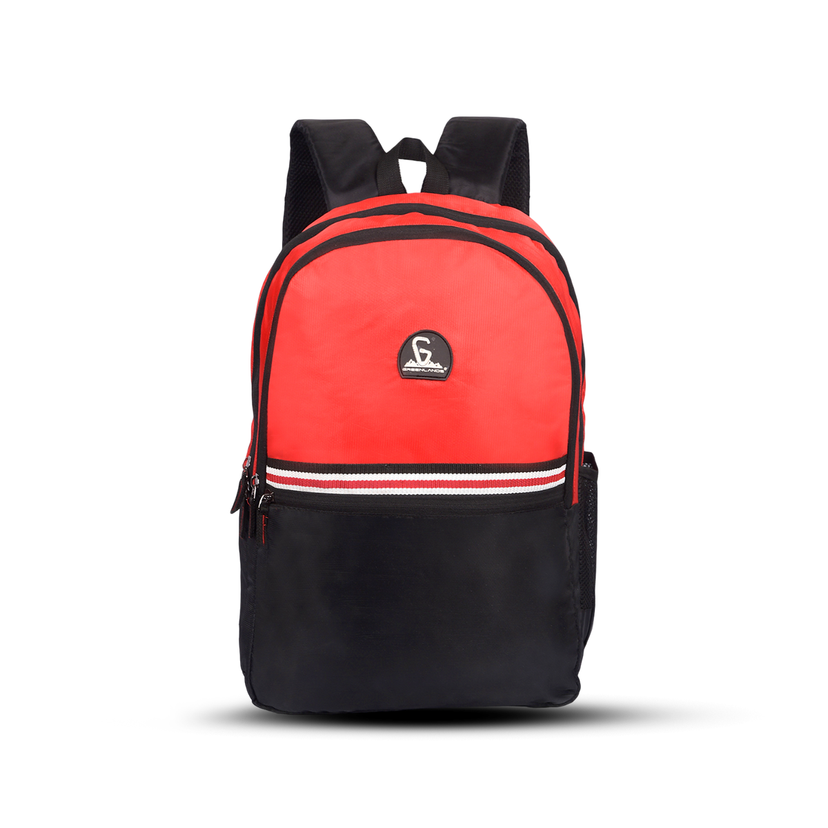 Greenlands Stria Campus Backpack Red Color