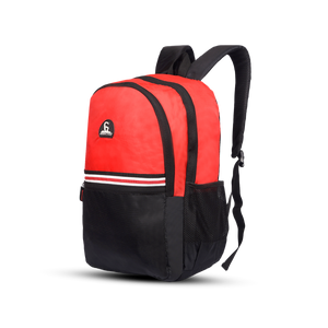 Greenlands Stria Campus Backpack Red Color Front View