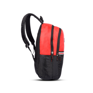 Greenlands Stria Campus Backpack Red Color Side View