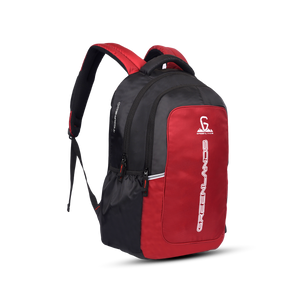 Greenlands Torpedo Laptop Work Backpack Red Color Front and Side View