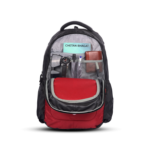 Greenlands Torpedo Laptop Work Backpack Red Color Inside View