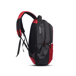 Greenlands Torpedo Laptop Work Backpack Red Color Side View