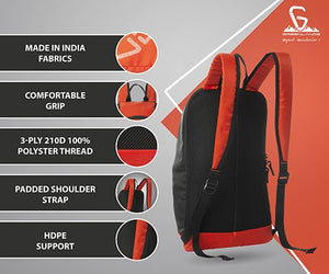 Greenlands Tyro Campus Backpack Orange Color Features