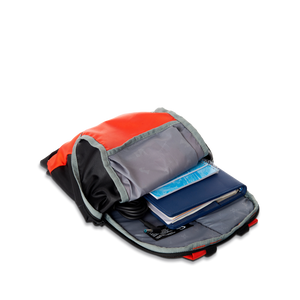 Greenlands Tyro Campus Backpack Orange Color Inside View