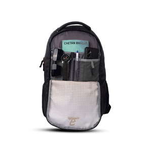 Greenlands Vignette Campus Backpack Light Grey Color inside View