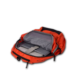 Greenlands Vignette Campus Backpack Orange Color inside View