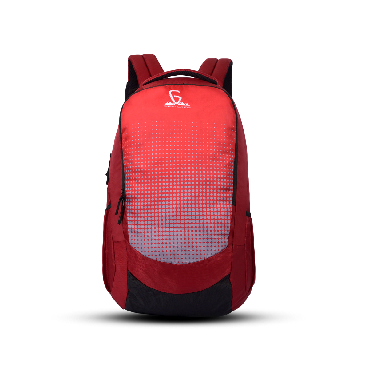 Greenlands Vignette Campus Backpack Red Color