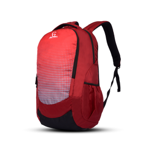 Greenlands Vignette Campus Backpack Red Color Front View