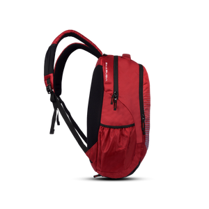 Greenlands Vignette Campus Backpack Red Color Side View