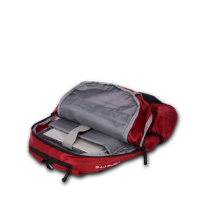 Greenlands Vignette Campus Backpack Red Color inside View