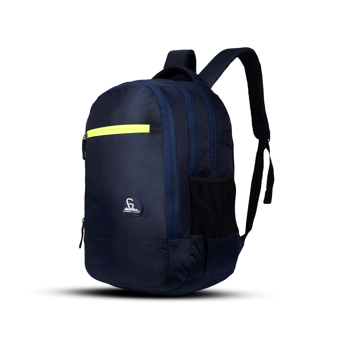 Greenlands Zipster Work Backpack Navy Color Front Side View