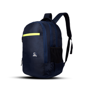 Greenlands Zipster Work Backpack Navy Color Front Side View